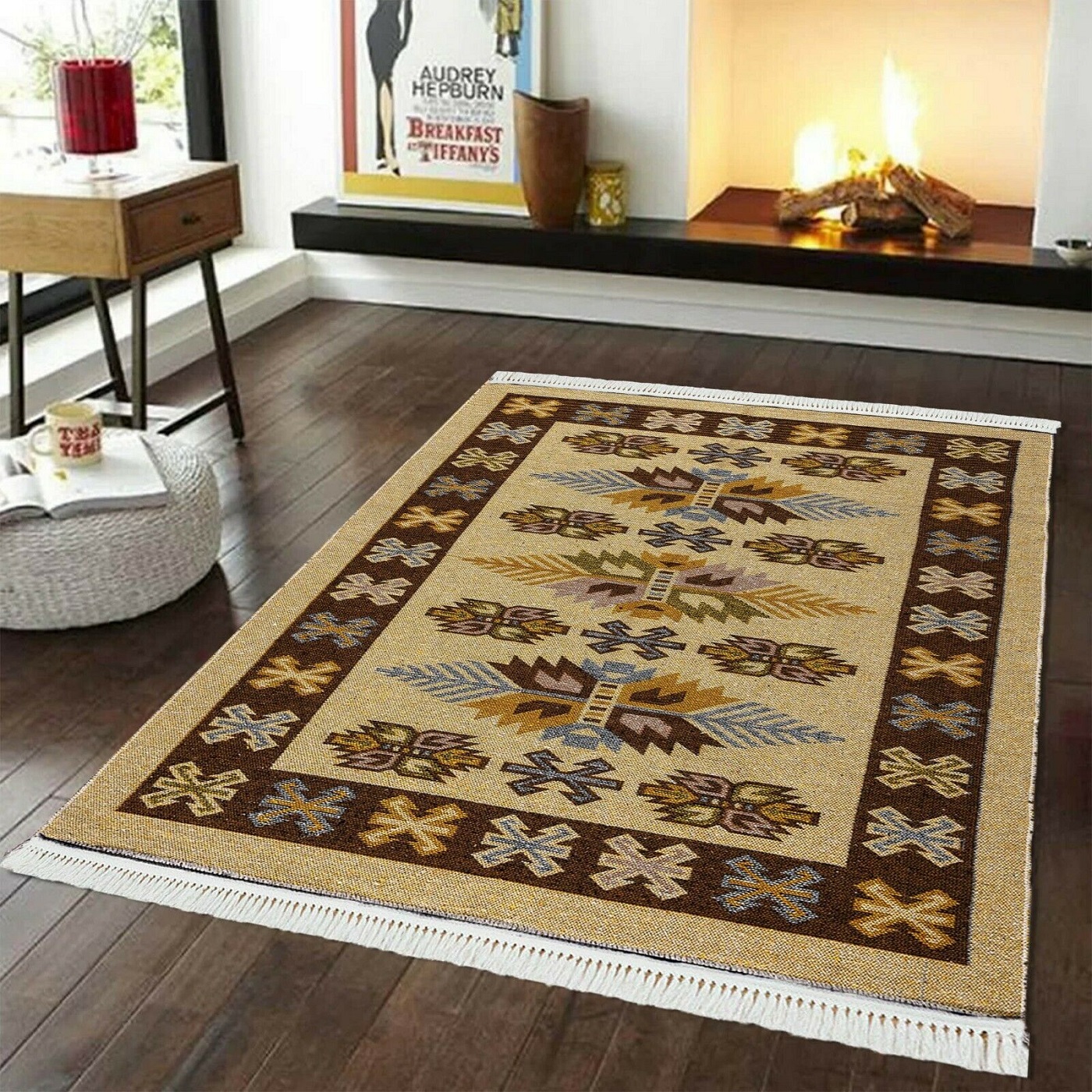 Doshi Reversible Rug - Mustard - Smart Living