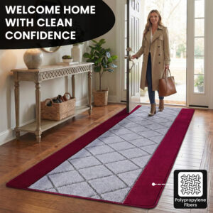 Carmela Gel Mat - Red Grey