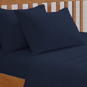 Deluxe Fitted Sheet or Pillow Case - Navy