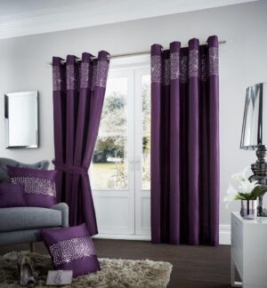 Aviv Curtains - Aubergine