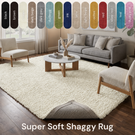 Shaggy Rug – Cream