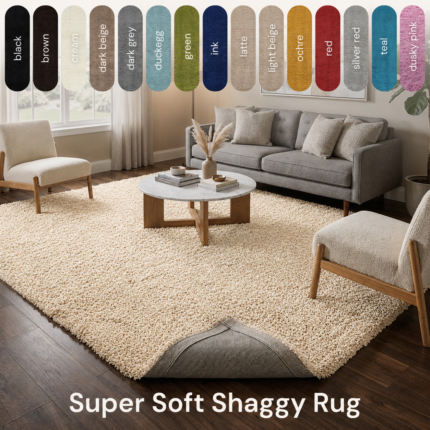 Shaggy Rug – Light Beige