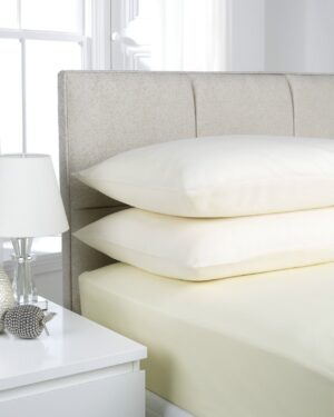 Deluxe Fitted Sheet or Pillow Case - Cream