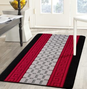 Gel Back Mat - Black Red