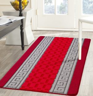 Gel Back Mat - Red Grey