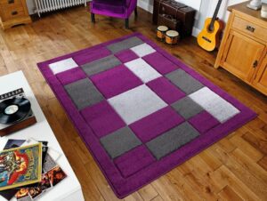 Havana Carved Rug - Purple Grey