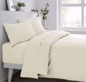 Deluxe Fitted Sheet or Pillow Case - Ivory