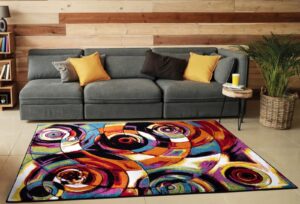 Carved Rug Multi - Moonlight