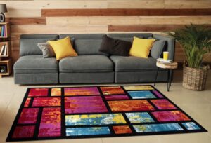Carved Rug Multi - Rectangles