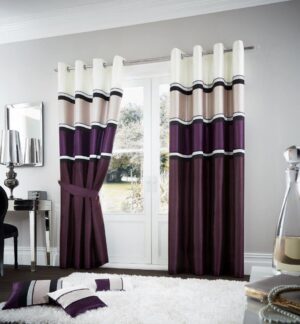 Panama Curtains - Aubergine