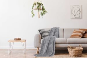 Mink Throw - Silver