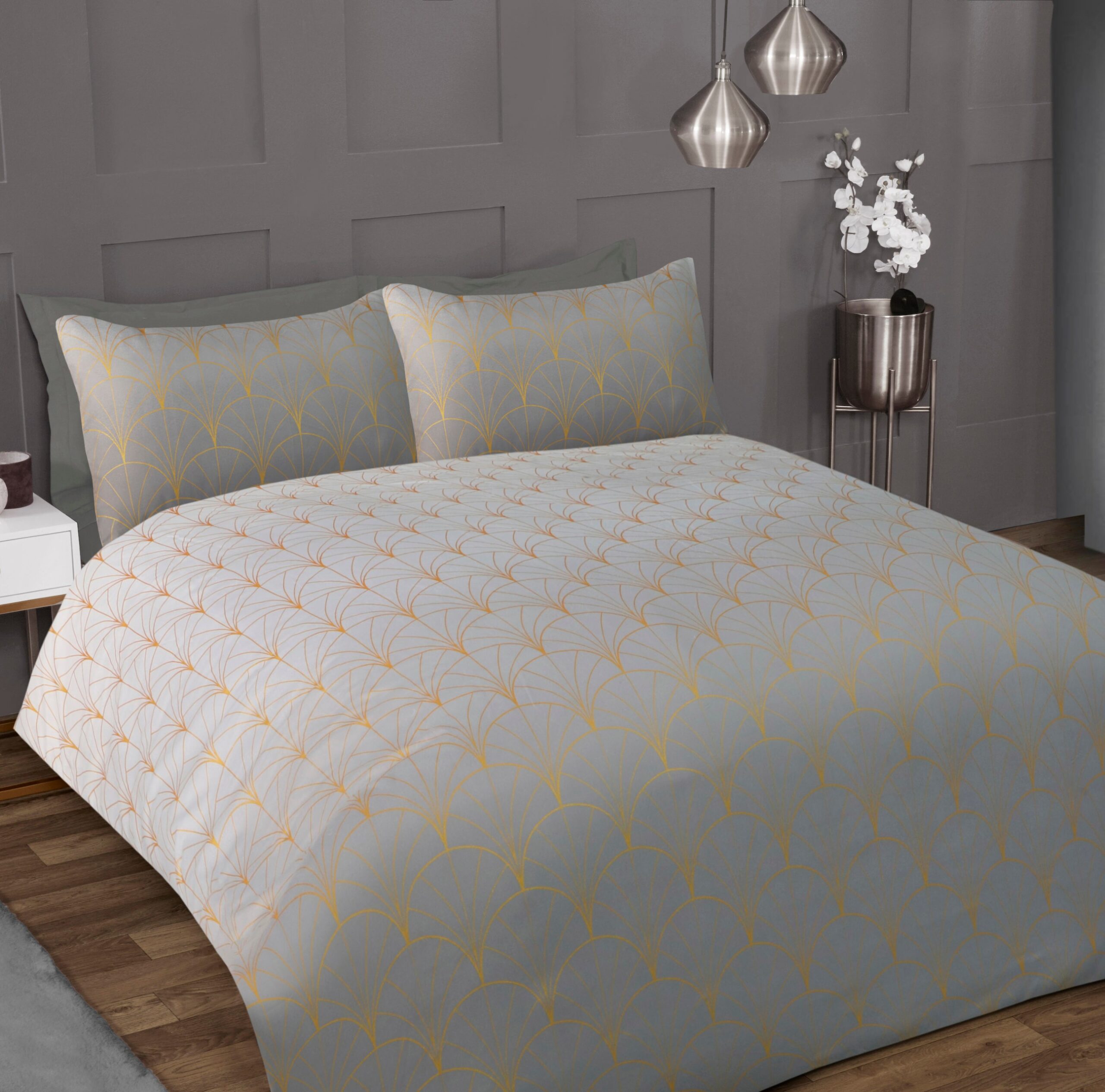Ombre Mettalic Deco Grey squ Ombre