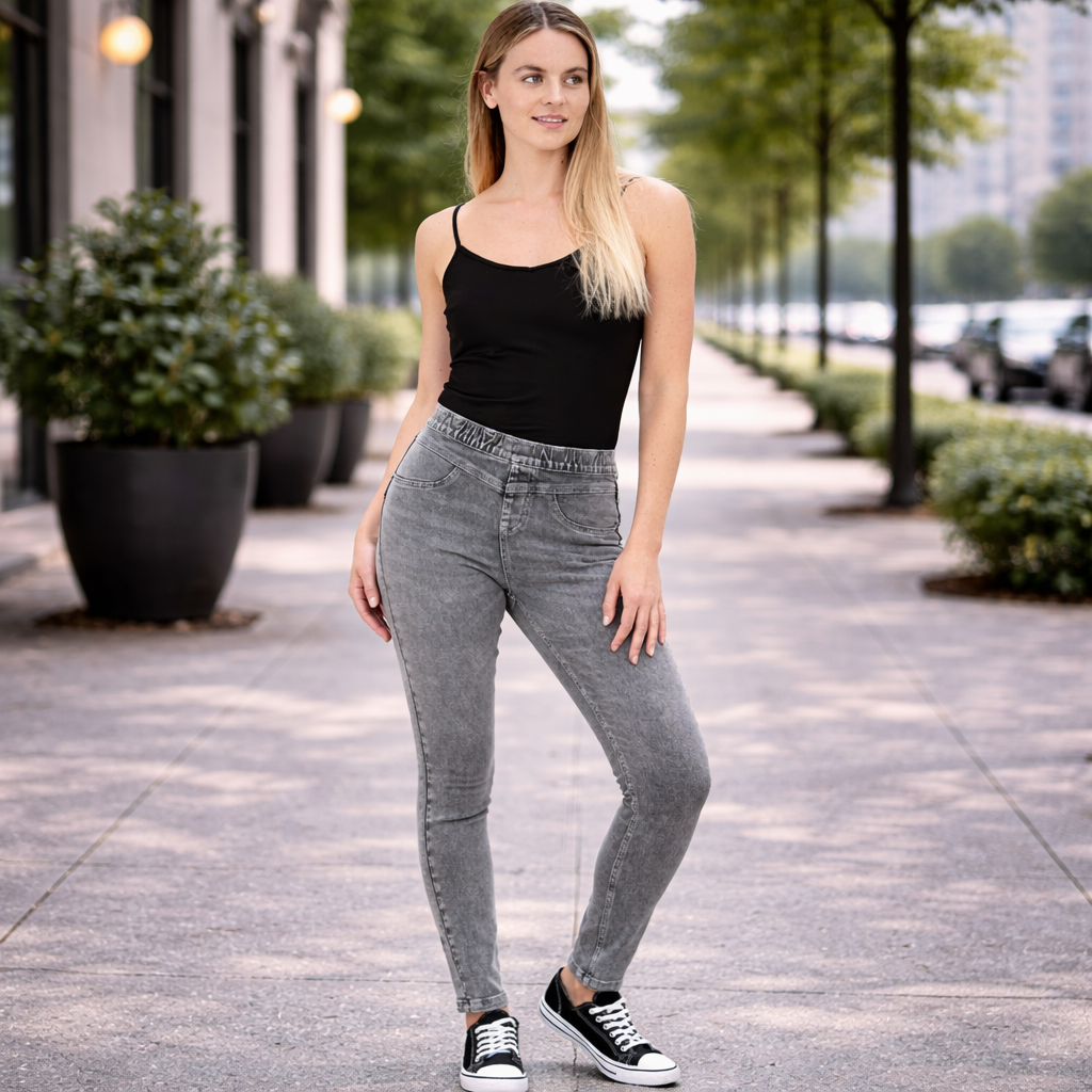 Confident style in city surroundings