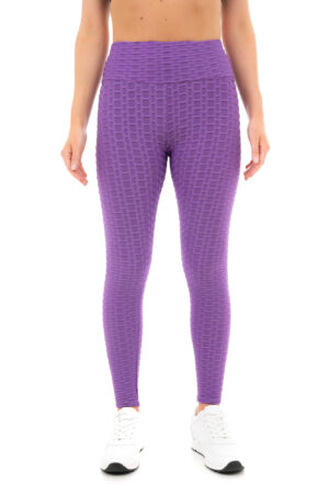 Women's Honeycomb Waffle Leggings - Purple