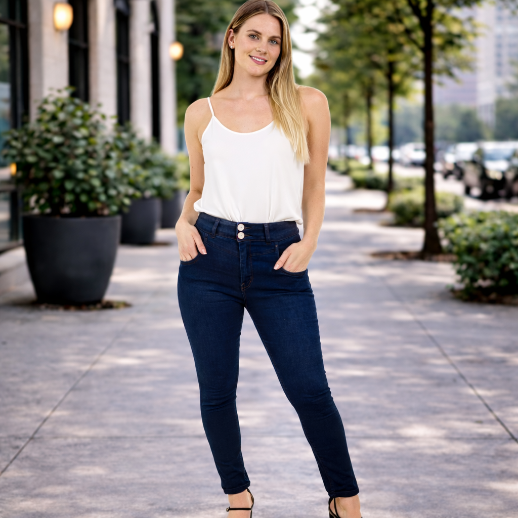 City sidewalk fashion shoot