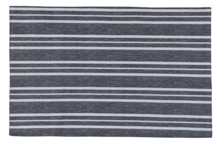 Textured Stripes Reversible Table Placemats – Set of 4(49cm x 32cm)