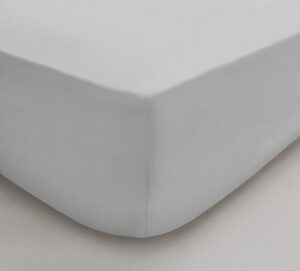 T200 Egyptian Cotton Fitted Sheet - Silver