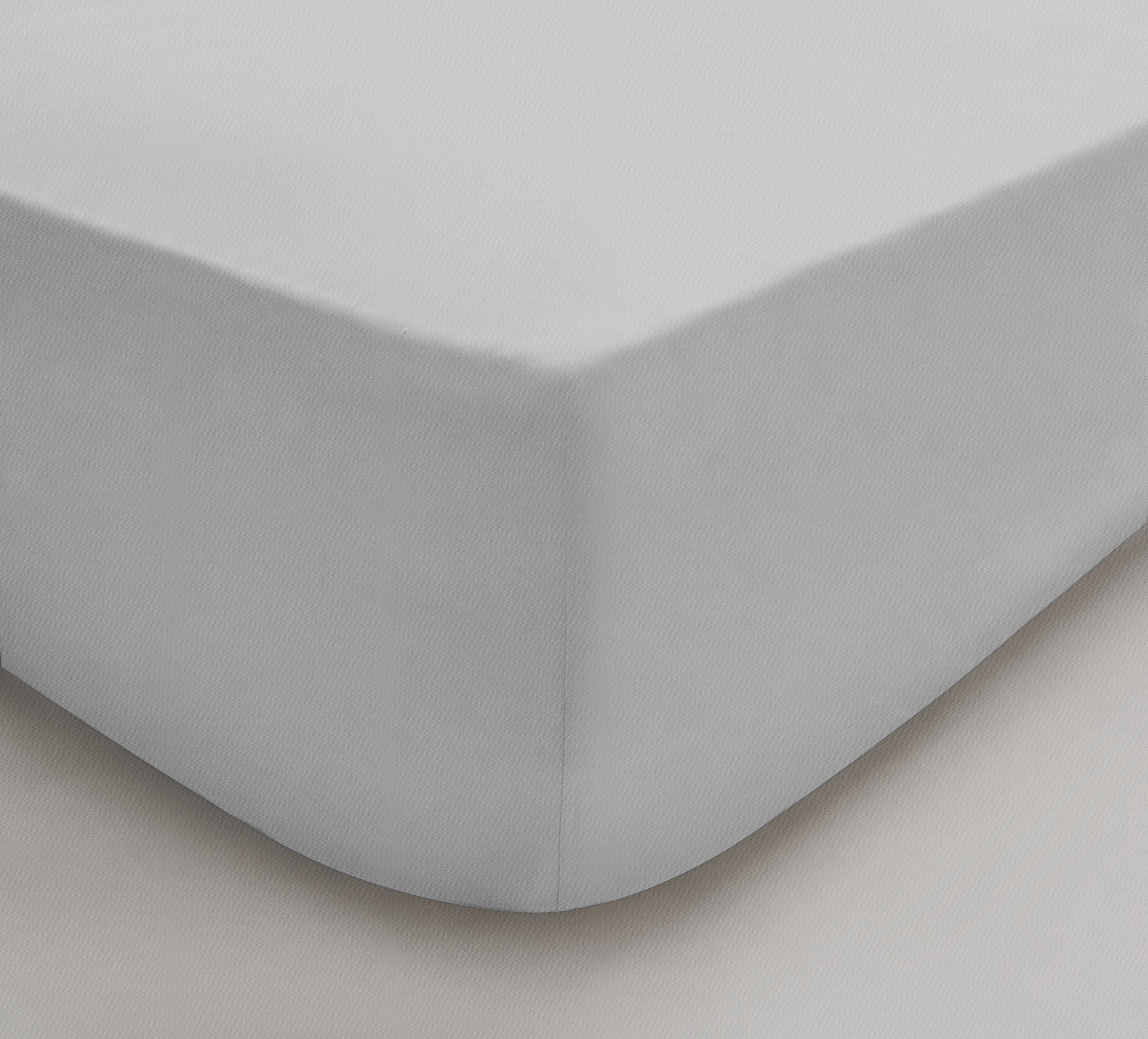 SILVER Sheet Set Egyptian 200TC Corner