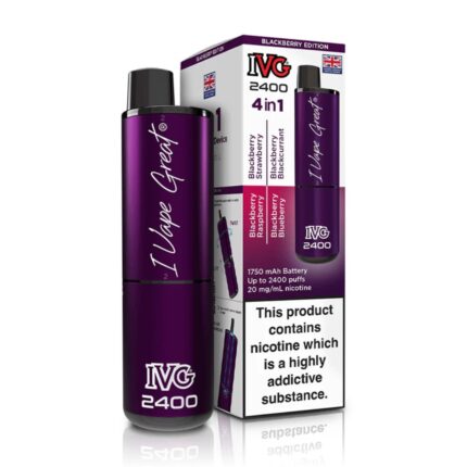 IVG 2400 (4 in 1) Disposable Vape - Blackberry Edition