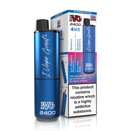IVG 2400 (4 in 1) Disposable Vape - Blueberry Edition