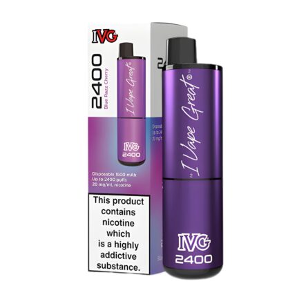 IVG 2400 (4 in 1) Disposable Vape - Blue Razz Cherry