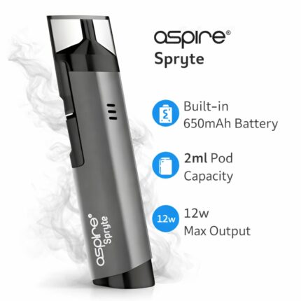 Aspire Spryte Rechargeable Vape Kit - Grey