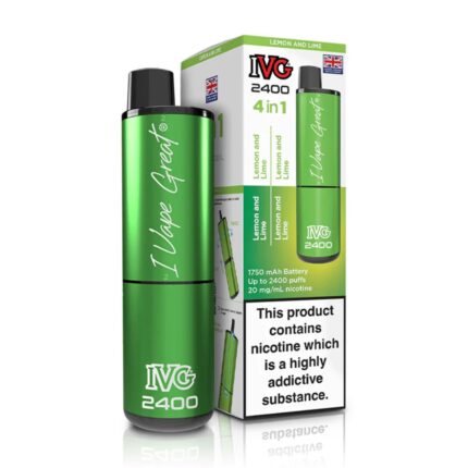 IVG 2400 (4 in 1) Disposable Vape - Lemon and Lime