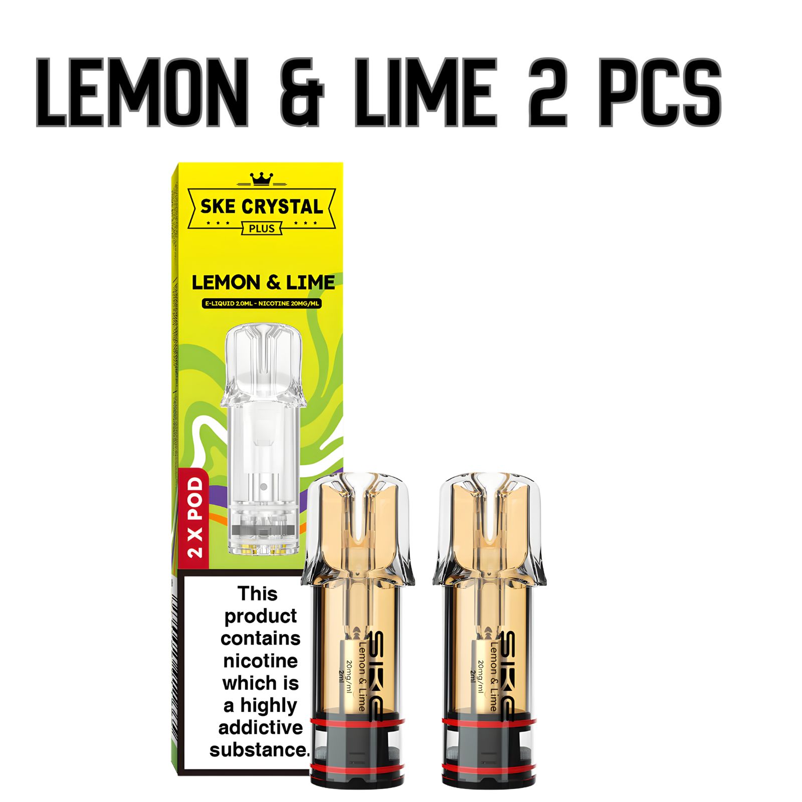 Lemon & Lime Replacement 1 Crystal Plus Replacement Basketridges Vapes - Lemon & Lime