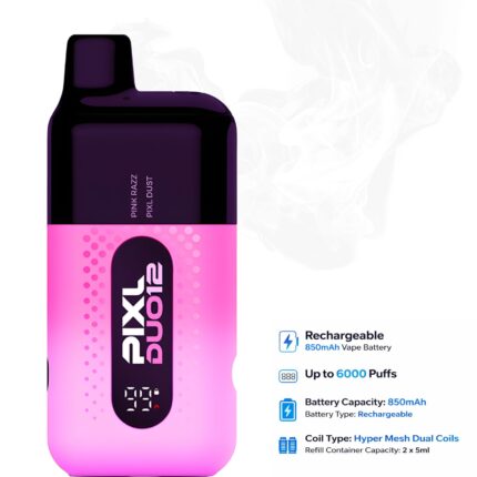 PIXL Duo 12 (2 in 1) Rechargeable Vape - Pink Edition