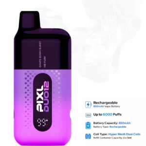 PIXL Duo 12 (2 in 1) Rechargeable Vape - Purple Edition