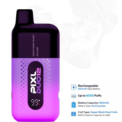 PIXL Duo 12 (2 in 1) Rechargeable Vape - Purple Edition