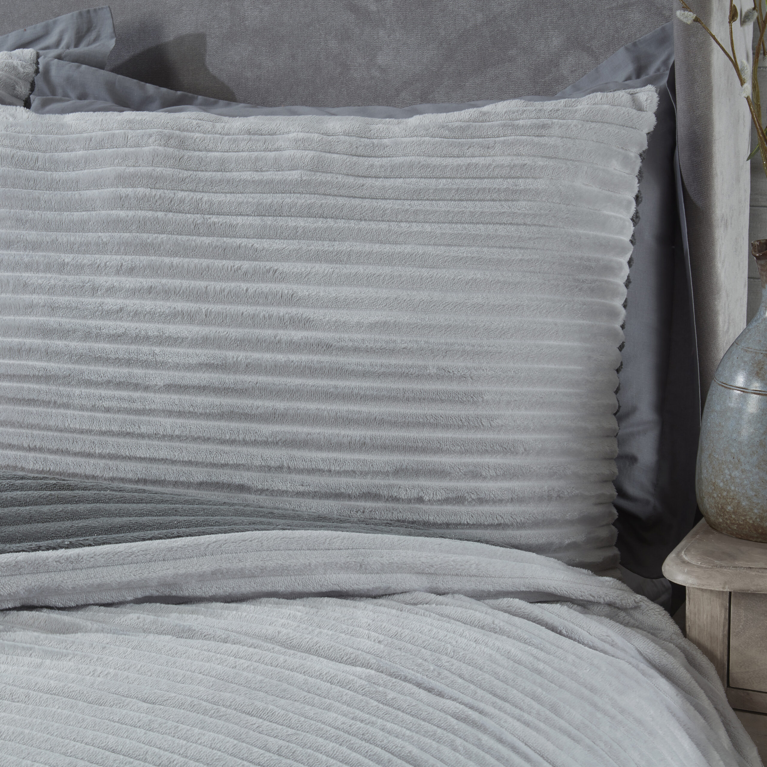 Sparkle Ribbed Fleece Grey - CU REV WEB