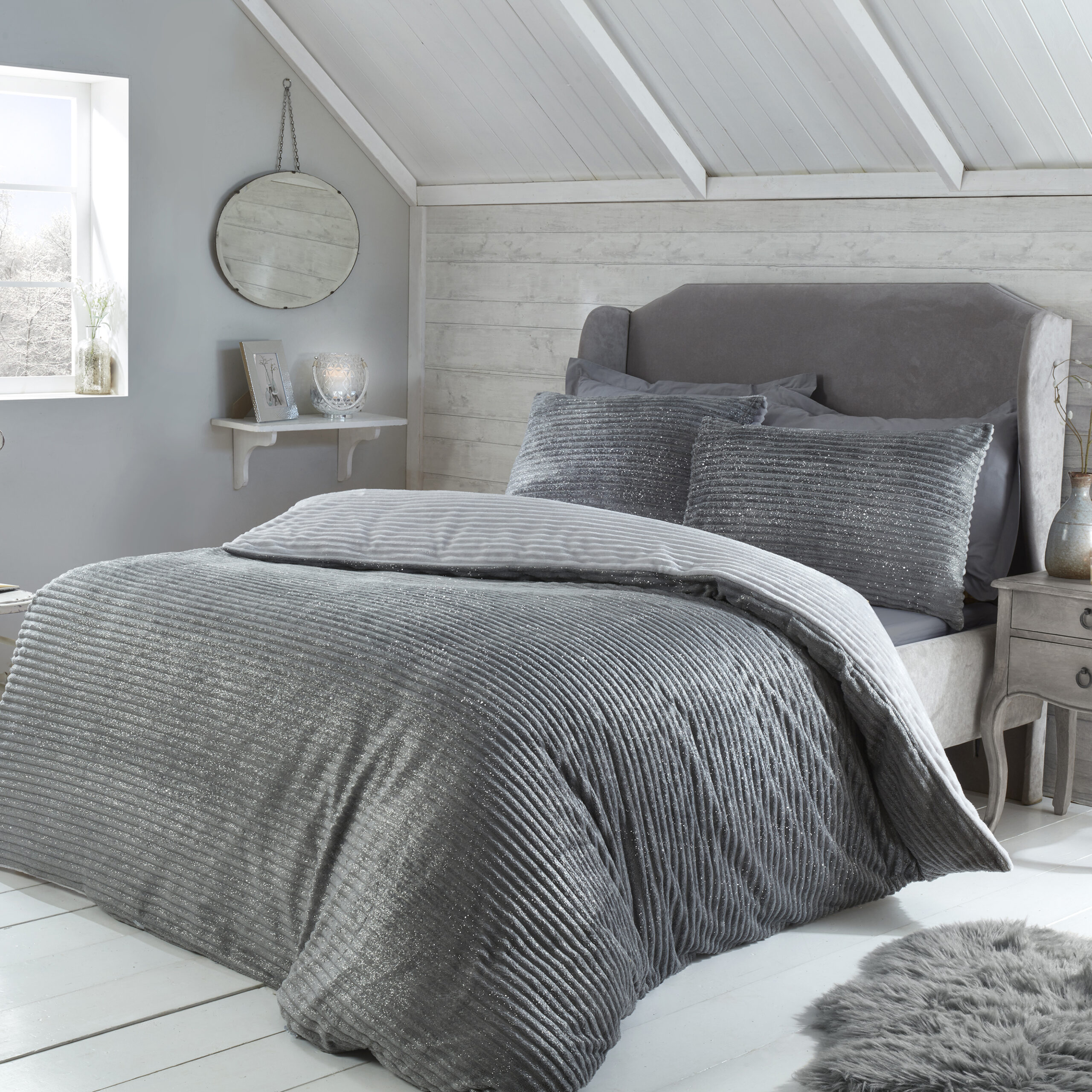 Sparkle Ribbed Fleece Grey - Main WEB Ribbed