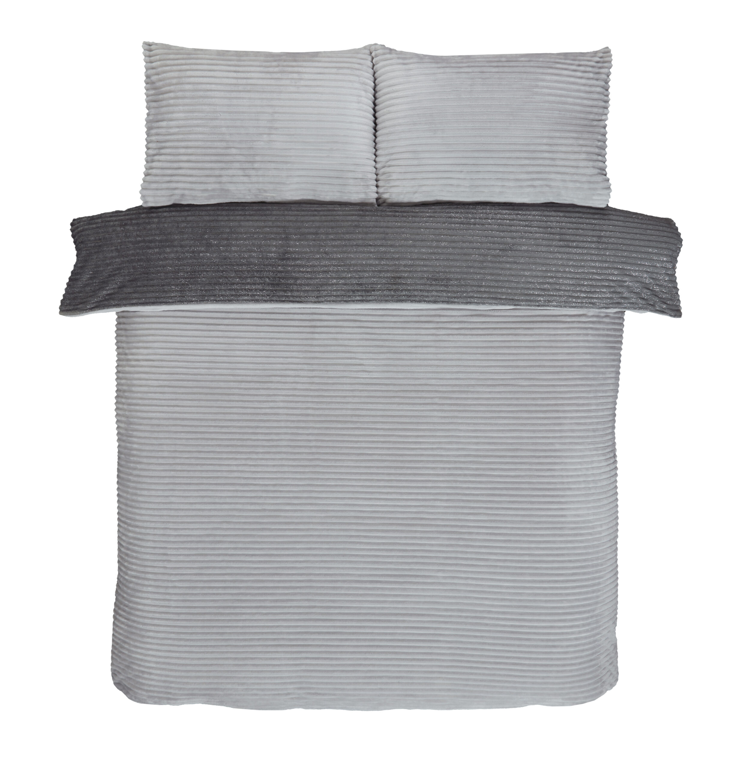 Sparkle Ribbed Fleece Grey - OH REV