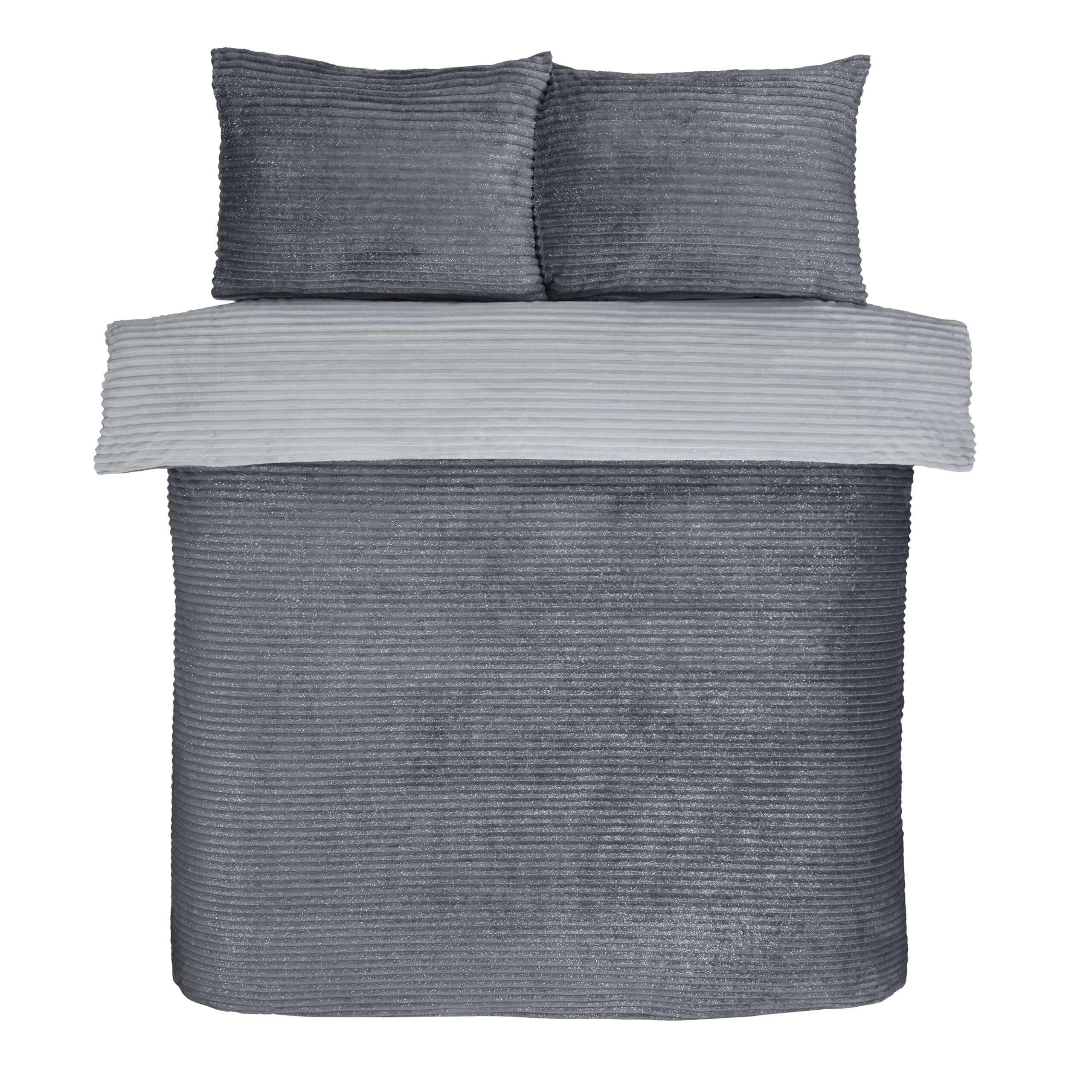 Sparkle Ribbed Fleece Grey - OH WEB