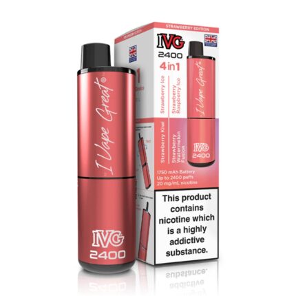 IVG 2400 (4 in 1) Disposable Vape - Strawberry Edition