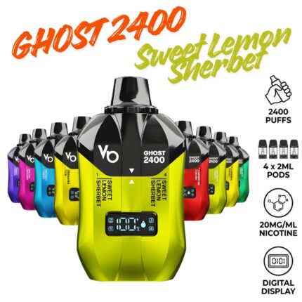 Ghost 2400 Vape - Sweet Lemon Sherbet (Multi)