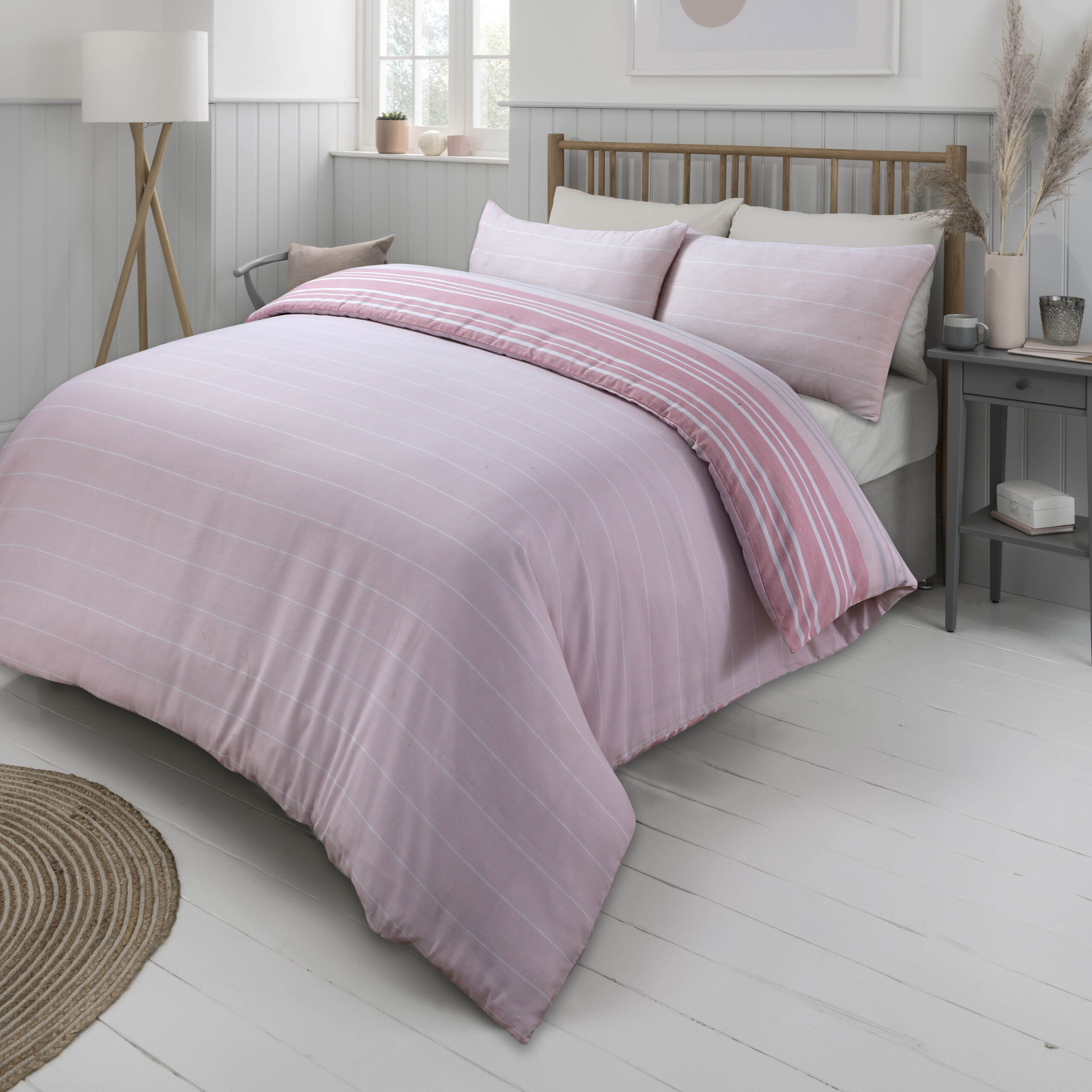 textured stripe blush reverse