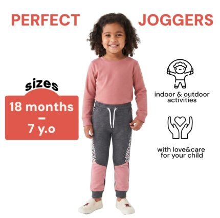 Girls Panelled Jogger - Mulicolour