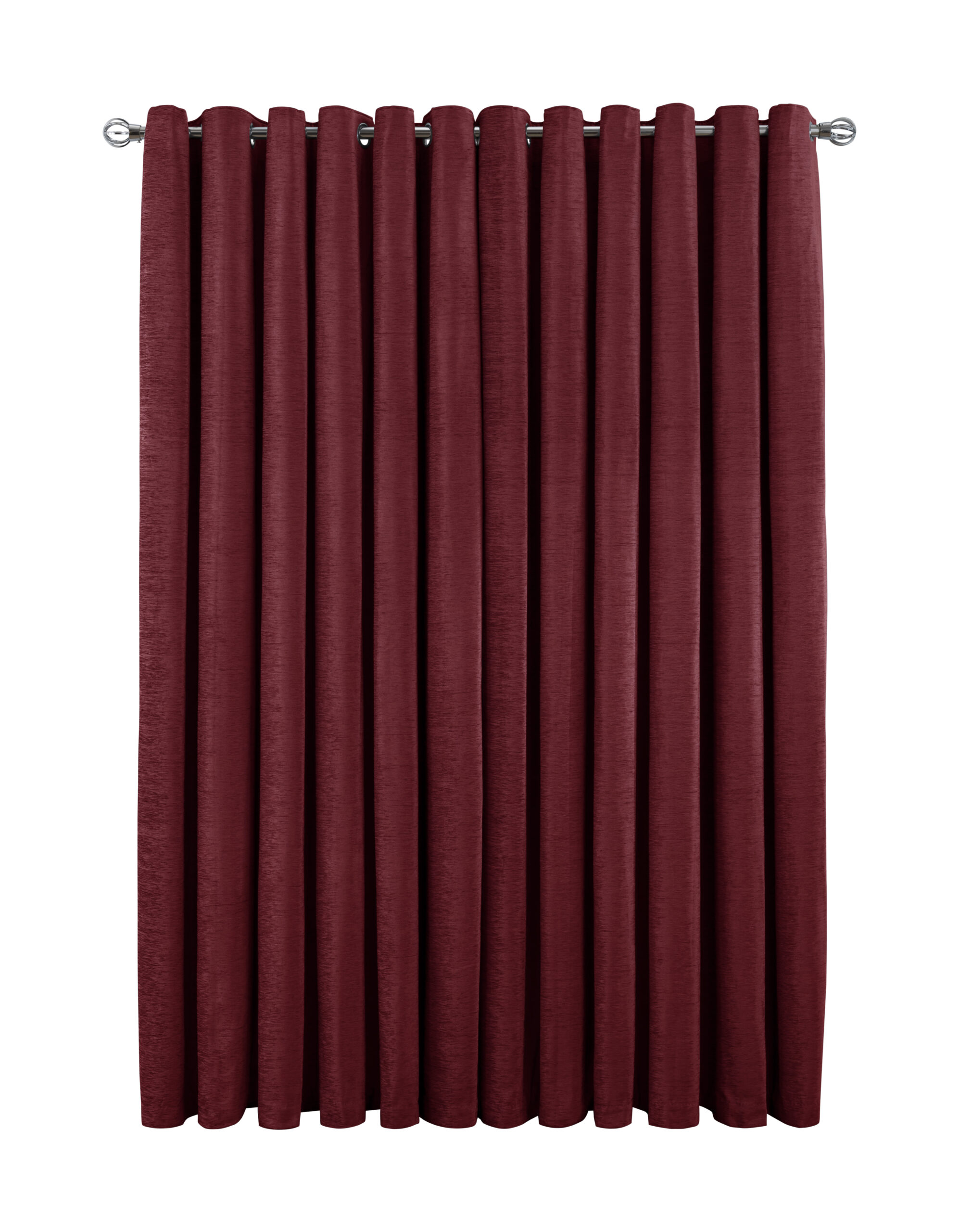 Chenille_Curtain_Red_cutout_closed