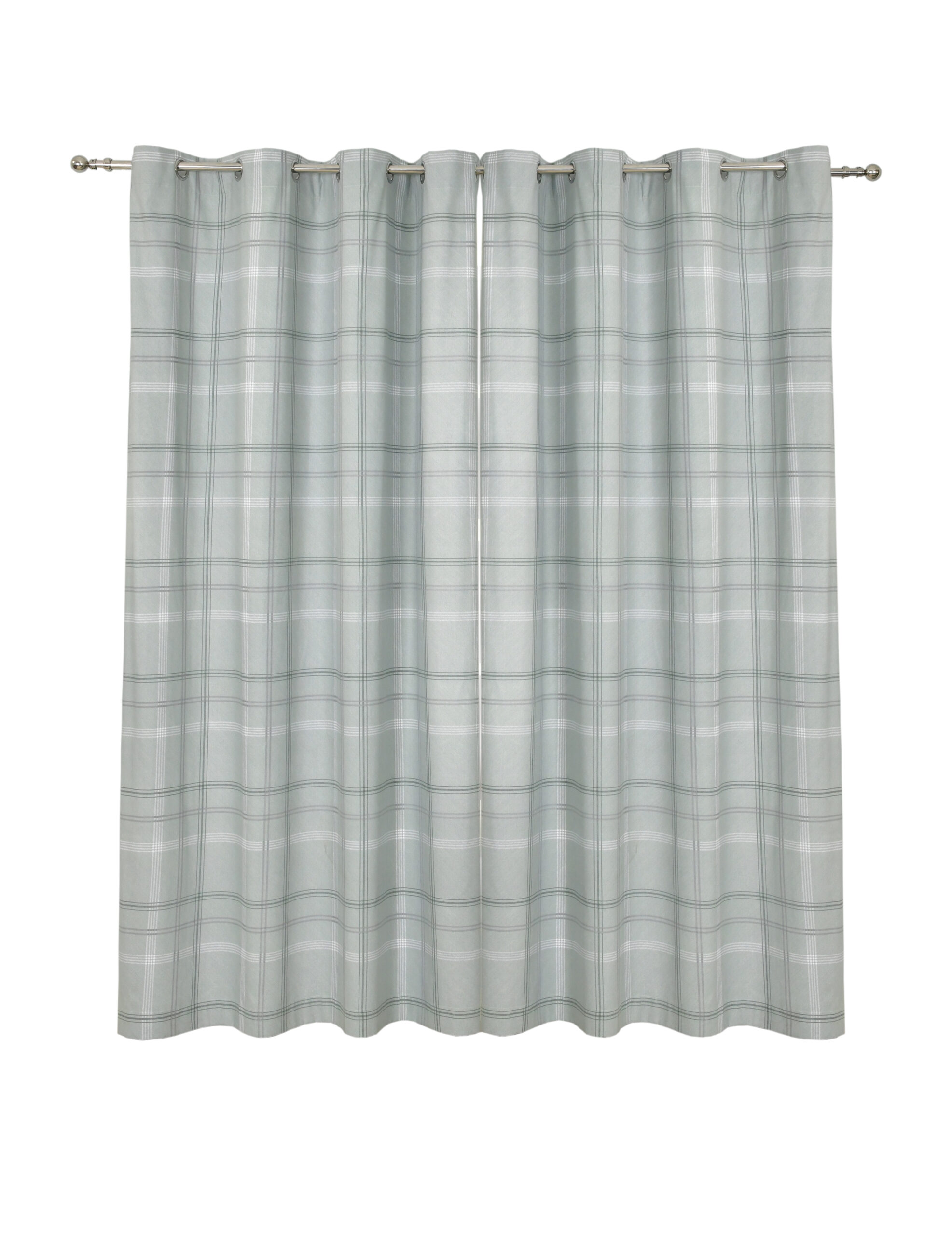 PRINTED CHECK GREEN CUT OUT CLOSED