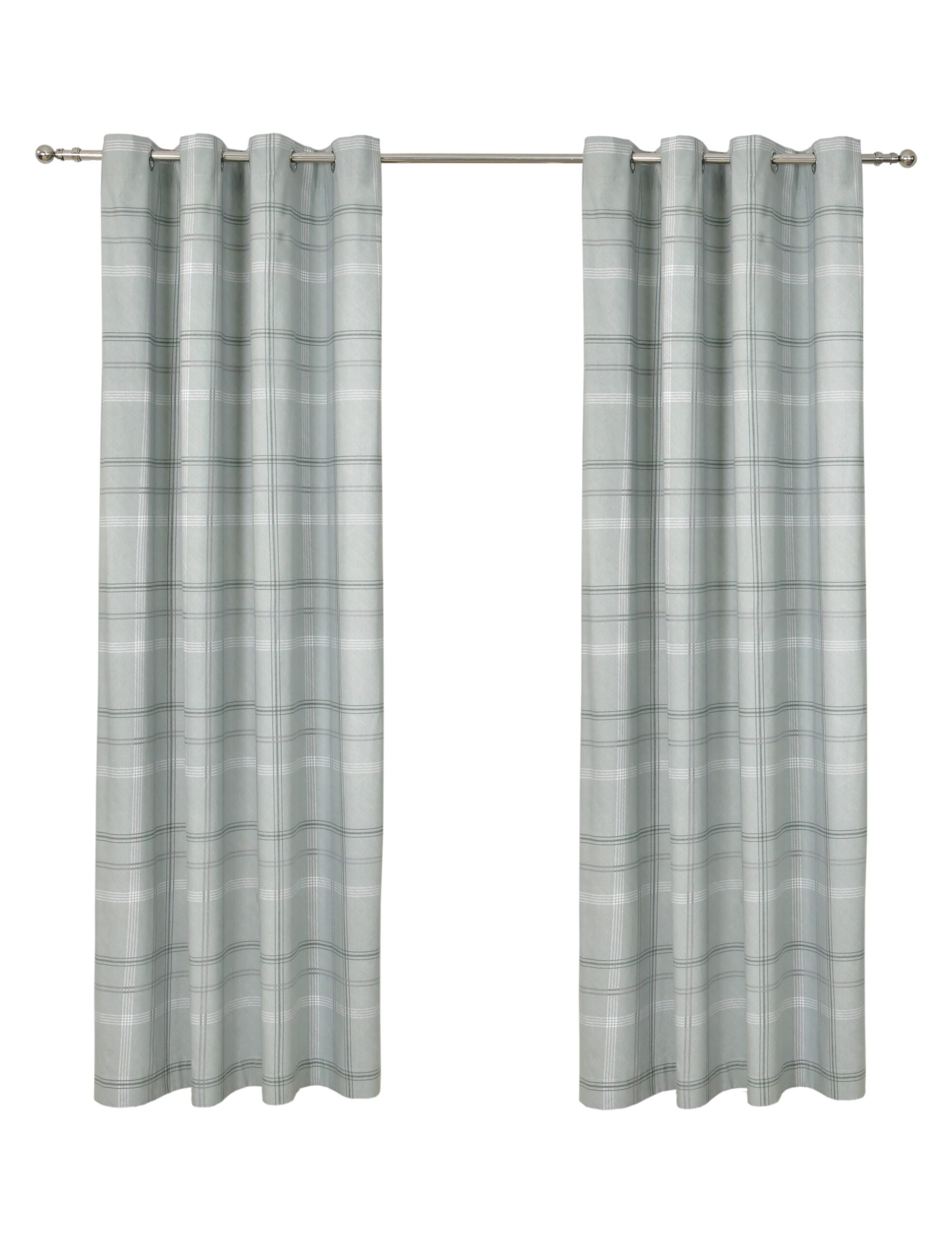 PRINTED CHECK GREEN CUT OUT OPEN