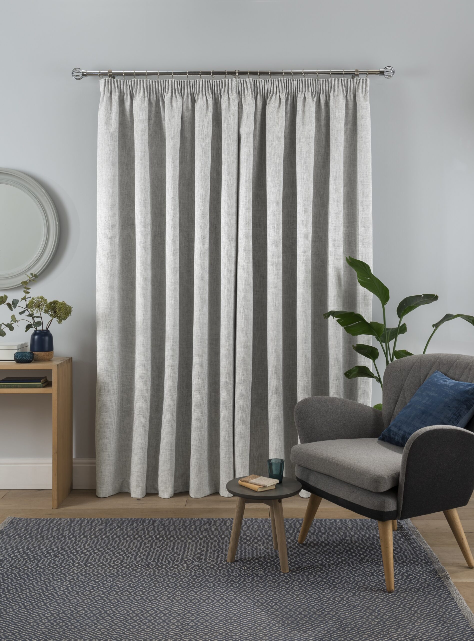 Textured_Rib_Weave_Grey_Curtain_closed Amazon