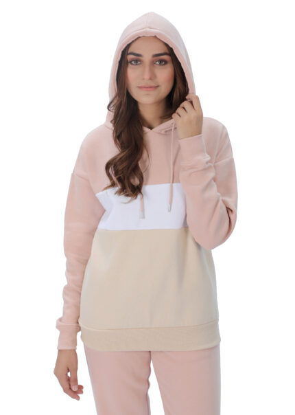 Ladies Colour Block Hoodie – Multi
