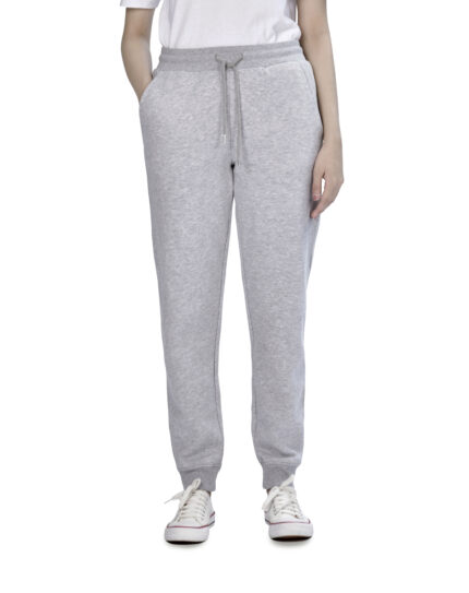Women’s Slim Leg jogger Bottoms – Light Grey Marl