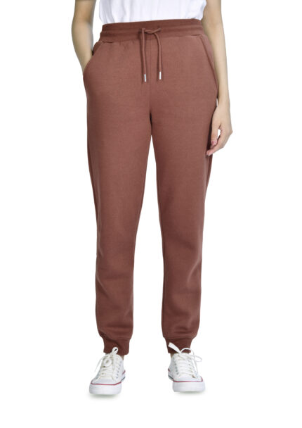 Women’s Slim Leg Jogging Bottoms –  Chocolate