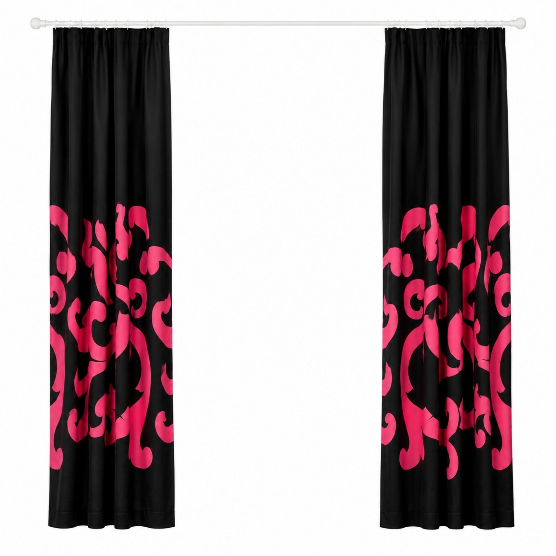 ECO Curtain - BlackFuschia 3