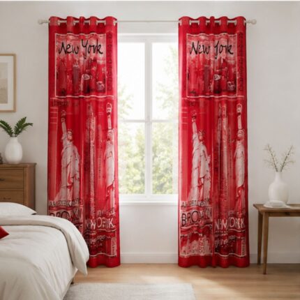 Inspire Curtain – Red – 66″x72″