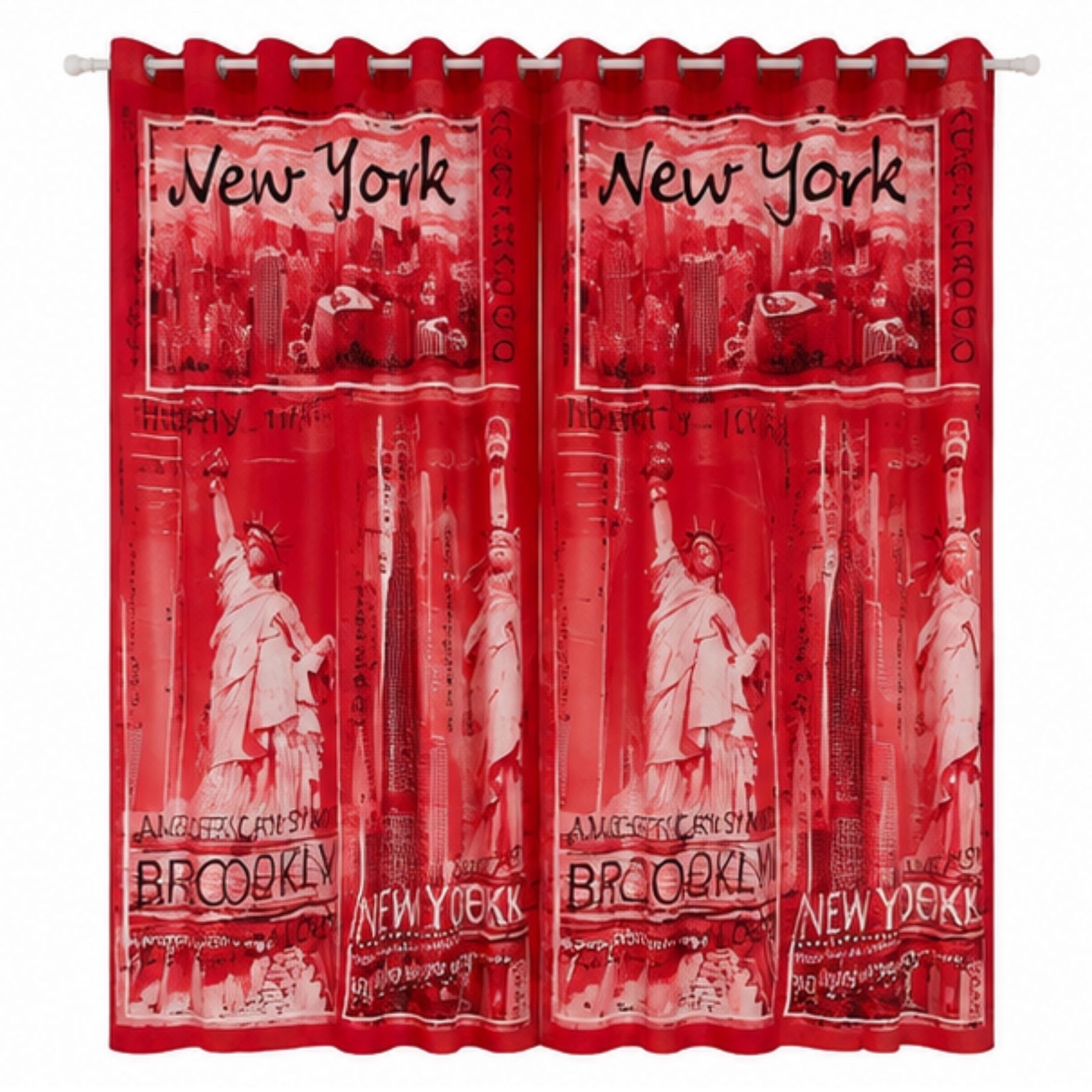 Inspire Curtain - Red2