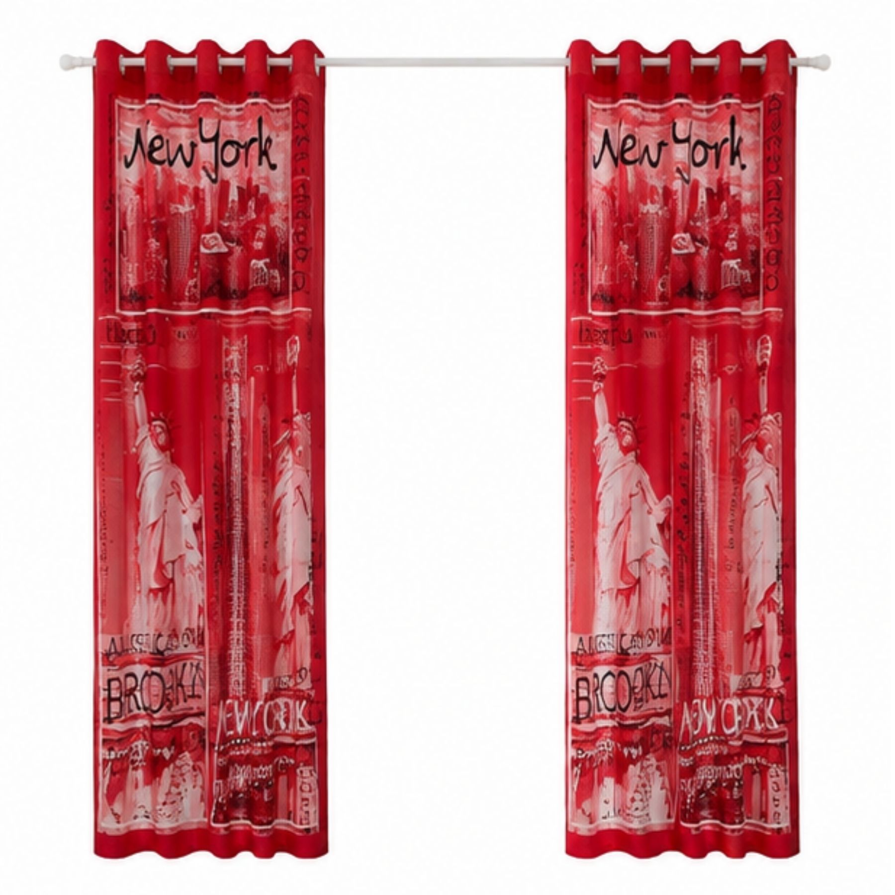 Inspire Curtain - Red3
